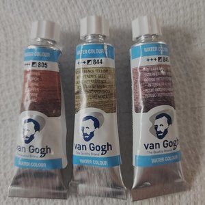 Lot of 3, Van Gogh Watercolors 10 ml tubes.